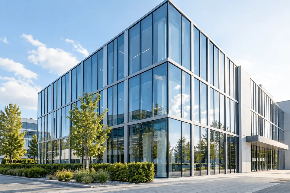 Glas- und Fensterreinigung – illustratives Leistungsmotiv